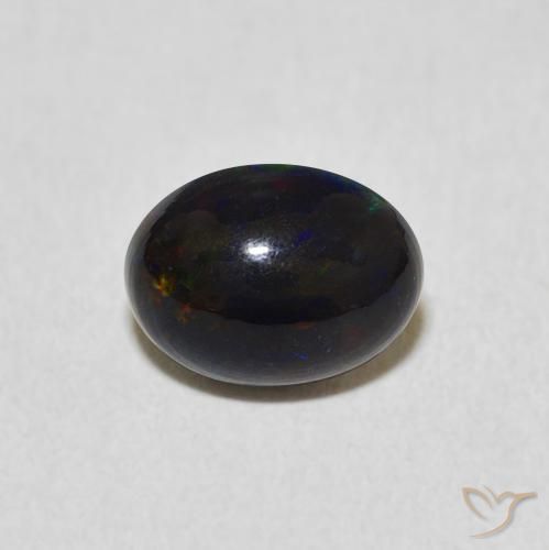 1.09ct Natural Multicolor Ópalo, Ovalada, Opaco