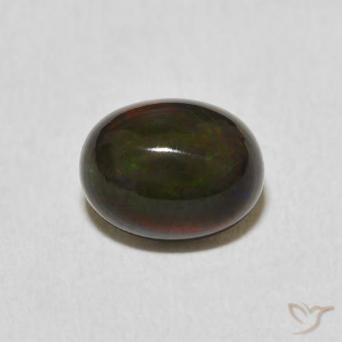 1.42ct Natural Multicolor Ópalo, Ovalada, Opaco