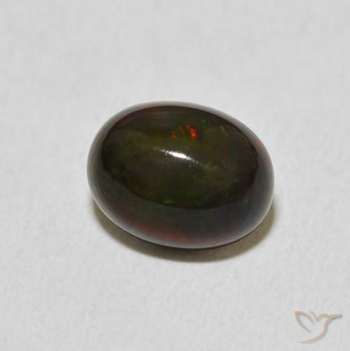 Ópalo Multicolor natural de 1.42 ct, Ovalada, Opaco