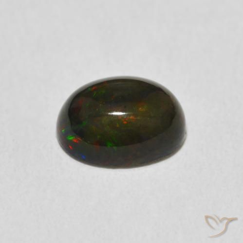 Ópalo Multicolor natural de 1.42 ct, Ovalada, Opaco