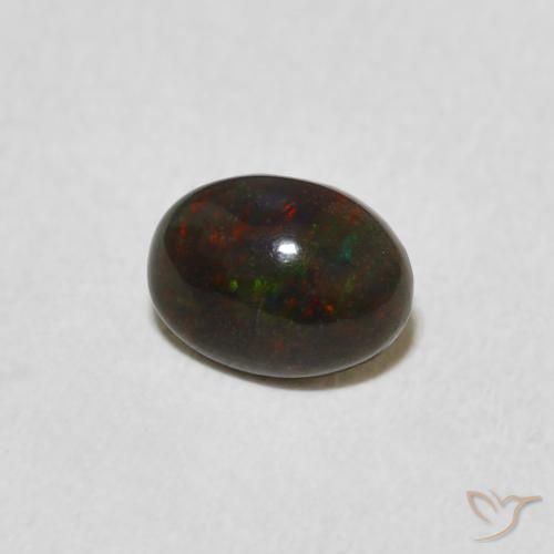 Ópalo Multicolor natural de 0.46 ct, Ovalada, Opaco