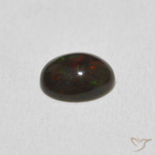 Ópalo Multicolor natural de 0.46 ct, Ovalada, Opaco