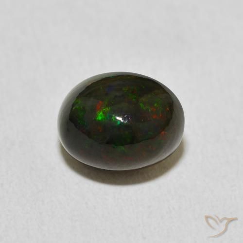 1.75ct Natural Multicolor Ópalo, Ovalada, Opaco