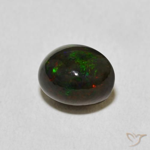 Ópalo Multicolor natural de 1.75 ct, Ovalada, Opaco