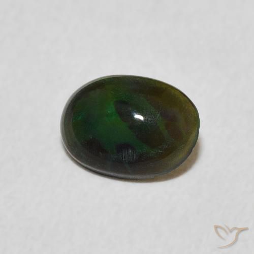 Ópalo Multicolor natural de 0.37 ct, Ovalada, Opaco