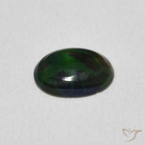 Ópalo Multicolor natural de 0.37 ct, Ovalada, Opaco