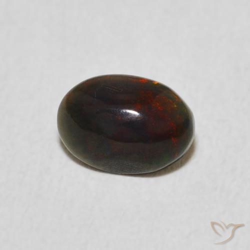 Ópalo Multicolor natural de 0.46 ct, Ovalada, Opaco