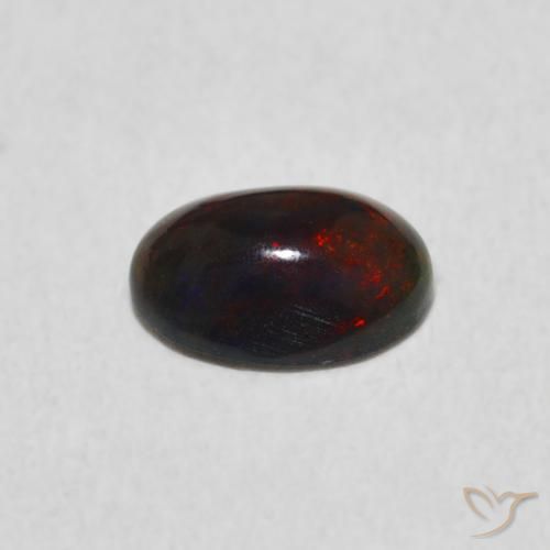 Ópalo Multicolor natural de 0.46 ct, Ovalada, Opaco