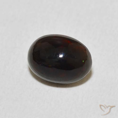 Ópalo Multicolor natural de 0.76 ct, Ovalada, Opaco