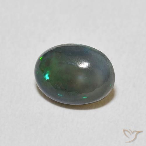 Ópalo Multicolor natural de 0.89 ct, Ovalada, Opaco