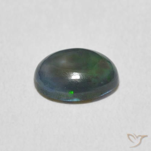 Ópalo Multicolor natural de 0.89 ct, Ovalada, Opaco