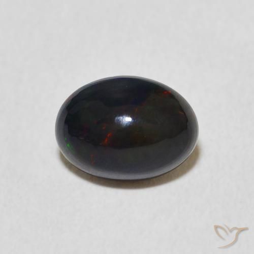 0.91ct Natural Multicolor Ópalo, Ovalada, Opaco