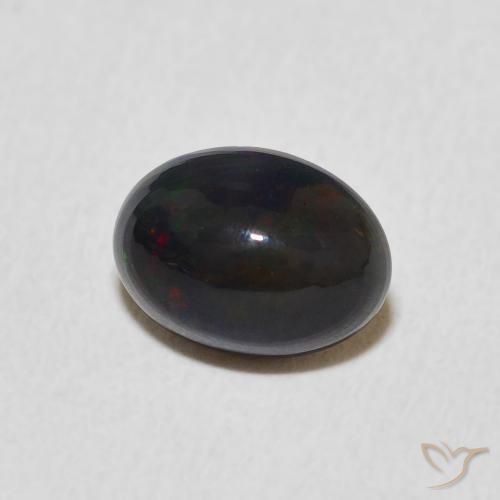 Ópalo Multicolor natural de 0.91 ct, Ovalada, Opaco