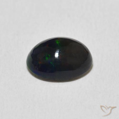 Ópalo Multicolor natural de 0.91 ct, Ovalada, Opaco