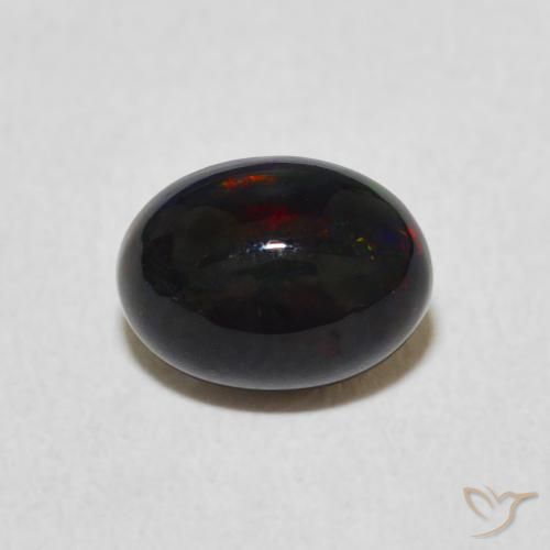 0.89ct Natural Multicolor Ópalo, Ovalada, Opaco