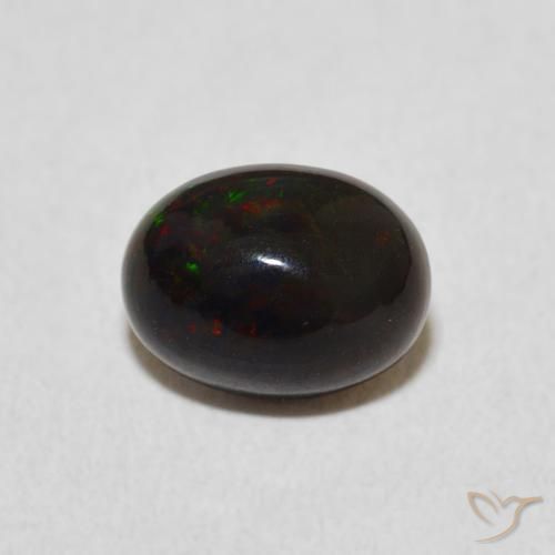 0.84ct Natural Multicolor Ópalo, Ovalada, Opaco