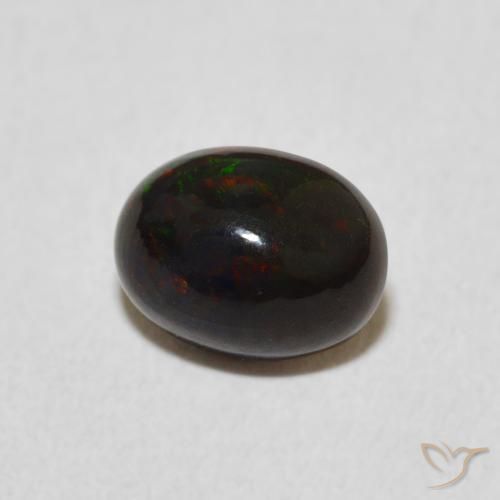 Ópalo Multicolor natural de 0.84 ct, Ovalada, Opaco