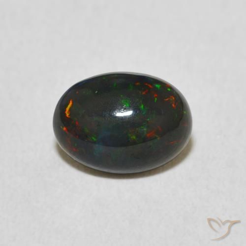 0.68ct Natural Multicolor Ópalo, Ovalada, Opaco