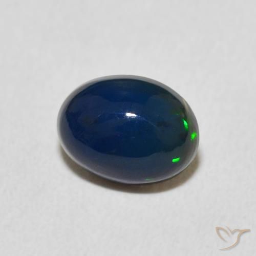 Ópalo Multicolor natural de 0.89 ct, Ovalada, Opaco