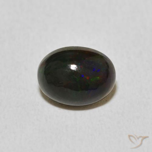 1.03ct Natural Multicolor Ópalo, Ovalada, Opaco