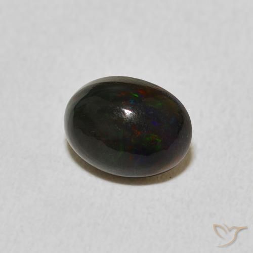 Ópalo Multicolor natural de 1.03 ct, Ovalada, Opaco
