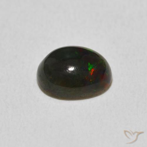 Ópalo Multicolor natural de 1.03 ct, Ovalada, Opaco