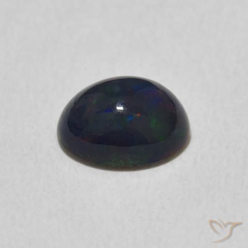 Ópalo Multicolor natural de 0.99 ct, Ovalada, Opaco
