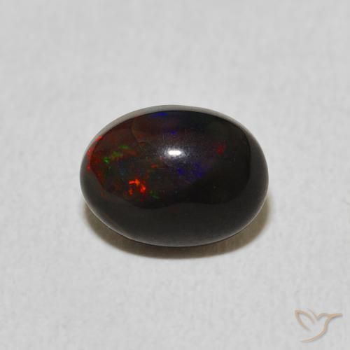 0.87ct Natural Multicolor Ópalo, Ovalada, Opaco