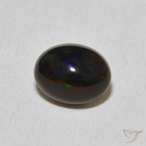 Ópalo Multicolor natural de 0.86 ct, Ovalada, Opaco