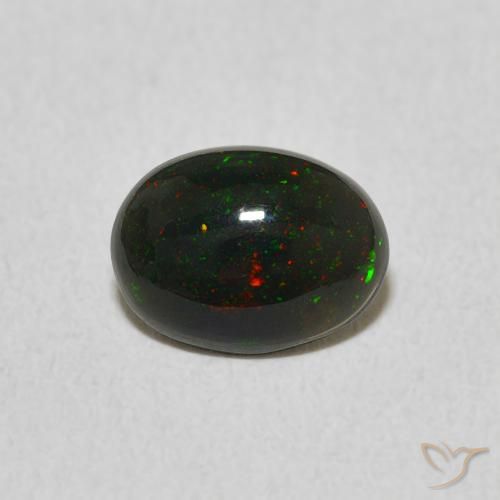 0.58ct Natural Multicolor Ópalo, Ovalada, Opaco
