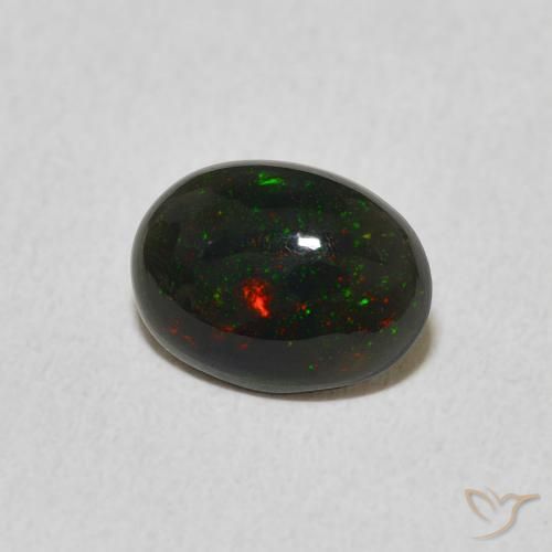 Ópalo Multicolor natural de 0.58 ct, Ovalada, Opaco