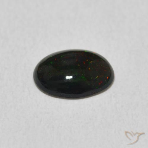 Ópalo Multicolor natural de 0.58 ct, Ovalada, Opaco