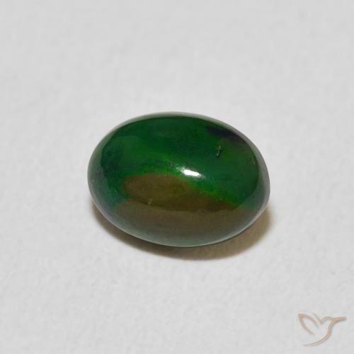 Ópalo Multicolor natural de 0.53 ct, Ovalada, Opaco