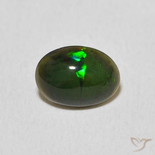 0.58ct Natural Multicolor Ópalo, Ovalada, Opaco