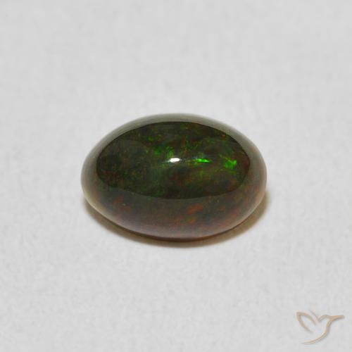 0.62ct Natural Multicolor Ópalo, Ovalada, Opaco