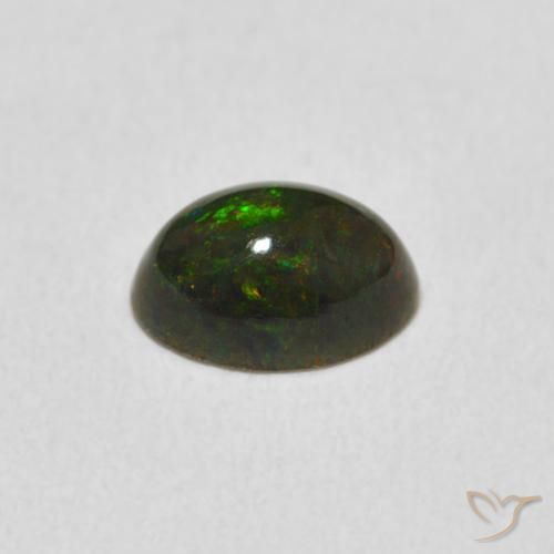 Ópalo Multicolor natural de 0.62 ct, Ovalada, Opaco