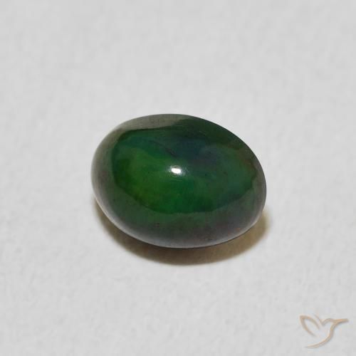 Ópalo Multicolor natural de 0.67 ct, Ovalada, Opaco