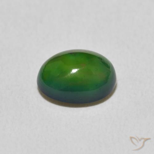 Ópalo Multicolor natural de 1.54 ct, Ovalada, Opaco