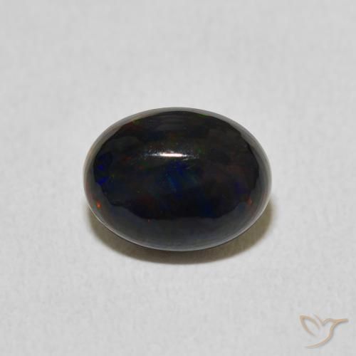 1.23ct Natural Multicolor Ópalo, Ovalada, Opaco