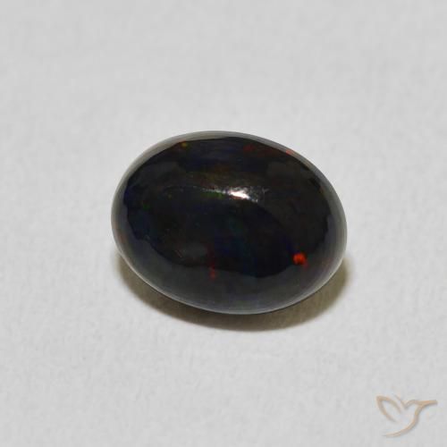 Ópalo Multicolor natural de 1.23 ct, Ovalada, Opaco