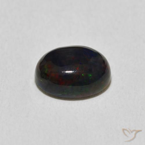 Ópalo Multicolor natural de 1.23 ct, Ovalada, Opaco