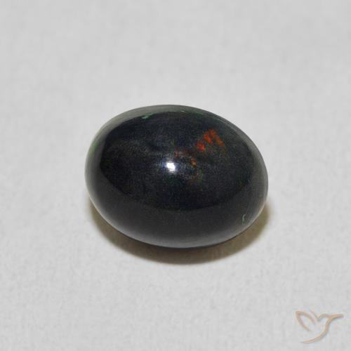 Ópalo Multicolor natural de 1.32 ct, Ovalada, Opaco