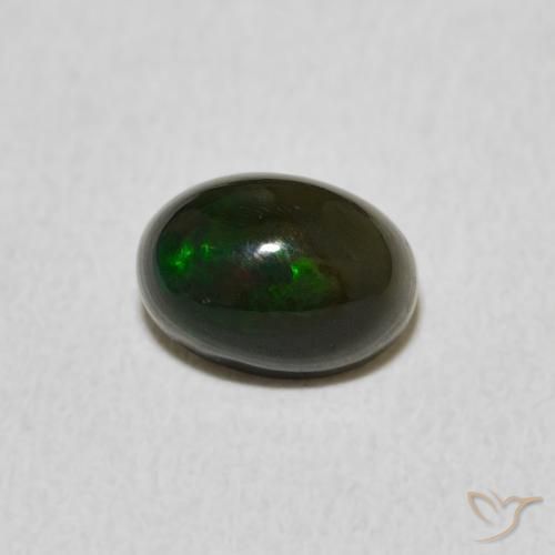 Ópalo Multicolor natural de 0.77 ct, Ovalada, Opaco