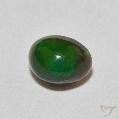 Ópalo Multicolor natural de 1.23 ct, Ovalada, Opaco
