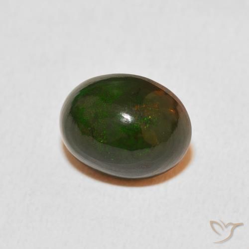 Ópalo Multicolor natural de 1.96 ct, Ovalada, Opaco