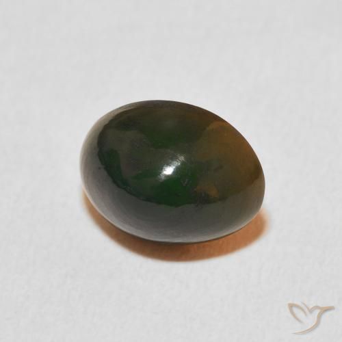 Ópalo Multicolor natural de 1.94 ct, Ovalada, Opaco