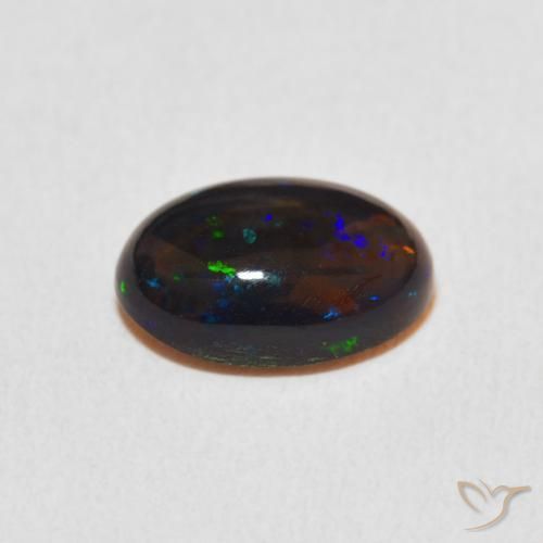 Ópalo Multicolor natural de 1.82 ct, Ovalada, Opaco