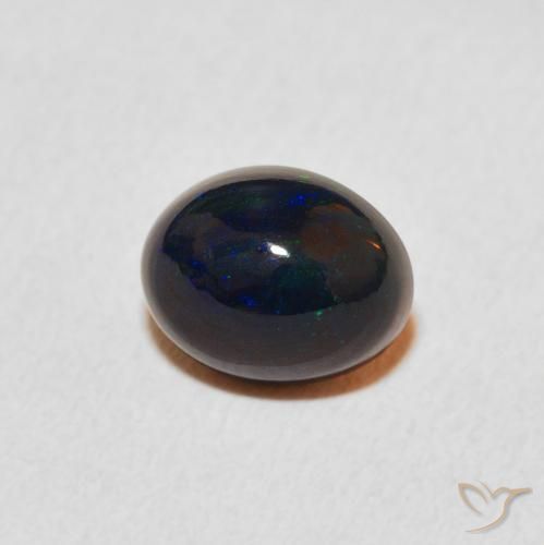 Ópalo Multicolor natural de 1.26 ct, Ovalada, Opaco