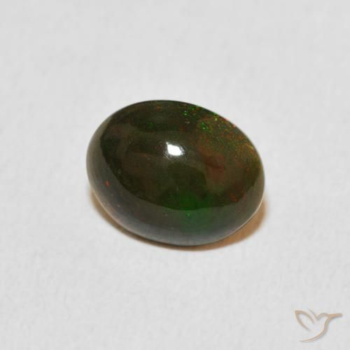 Ópalo Multicolor natural de 1.03 ct, Ovalada, Opaco