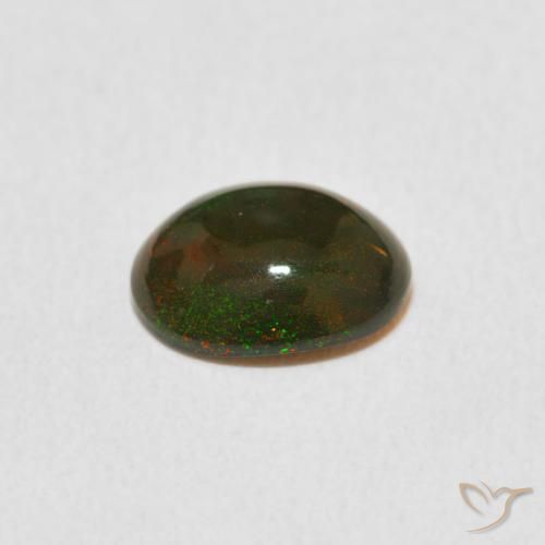 Ópalo Multicolor natural de 1.03 ct, Ovalada, Opaco
